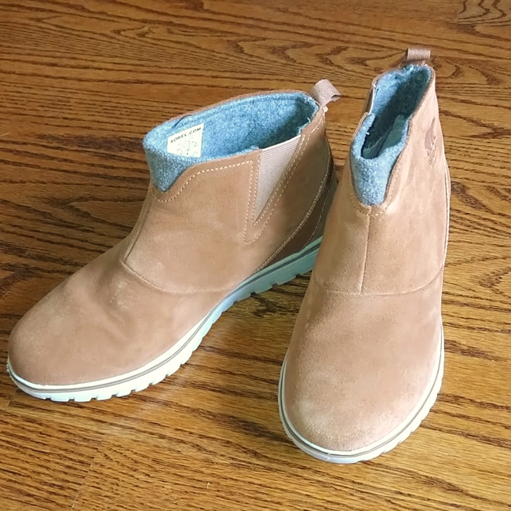 Sorel waterproof leather booties